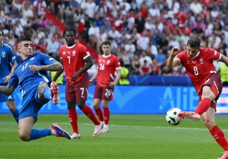 Diễn biến chính trận đấu Ý vs Thụy Sĩ